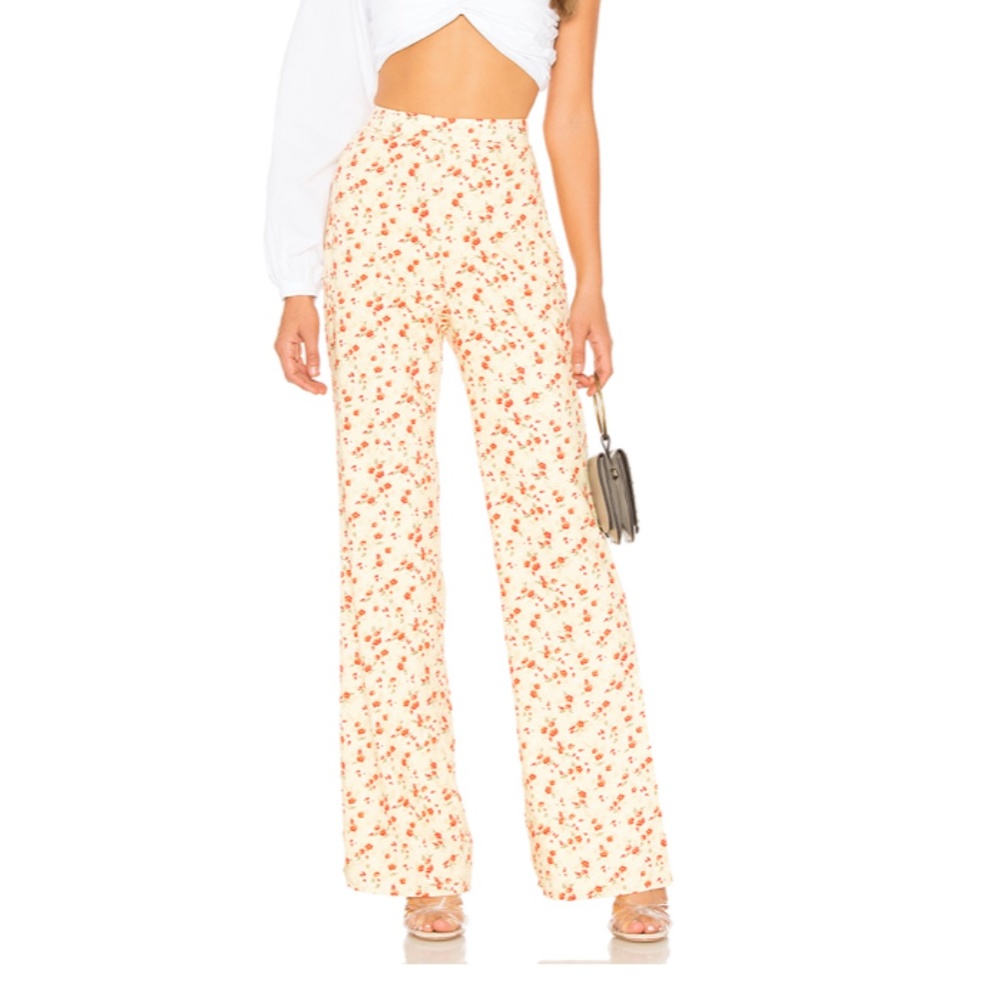 Majorelle Elisa Pant in Yellow Ditsy